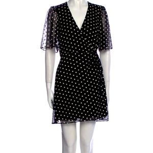 Alice + Olivia polka dot wrap dress